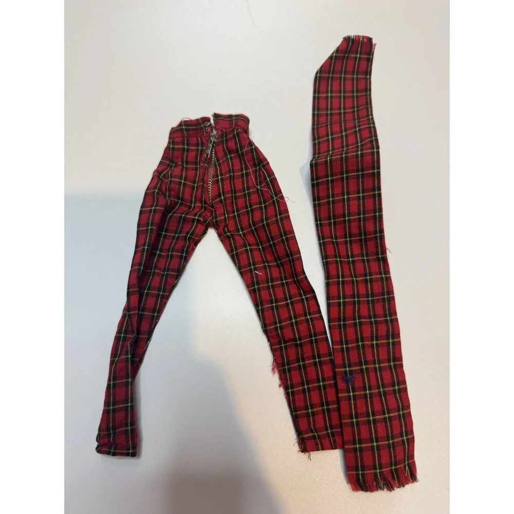 Vintage Judy Littlechap Corduroy Jacket With Red‎ Plaid Pants And Scarf